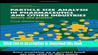 [PDF]  Particle Size Analysis In Pharmaceutics And Other Industries: Theory And Practice