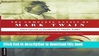 Read The Complete Essays Of Mark Twain Ebook Free