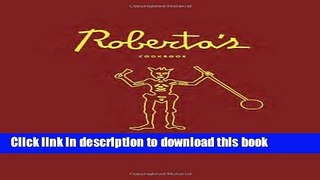 Download Roberta s Cookbook PDF Free