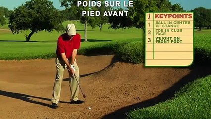 17 - Bunker : bien sortir une balle enfoncée dans le sable