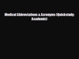 behold Medical Abbreviations & Acronyms (Quickstudy: Academic)