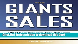 Read Books The Giants of Sales: What Dale Carnegie, John Patterson, Elmer Wheeler, and Joe Girard