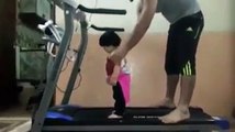 Only Dads can do this to their babies!!! Must watch... Cute baby--)