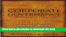 Download Books Corporate Governance: Promises Kept, Promises Broken PDF Online