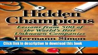 Download Books Hidden Champions E-Book Free