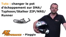 Tuto changer/remplacer son pot d'echappement de scooter piaggio giléra, Typhoon/Zip/DNA...