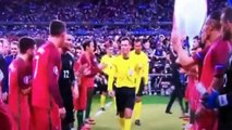 What the Fcuk is Cristiano Ronaldo doing to the Referee?