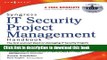 Read Syngress IT Security Project Management Handbook  Ebook Free