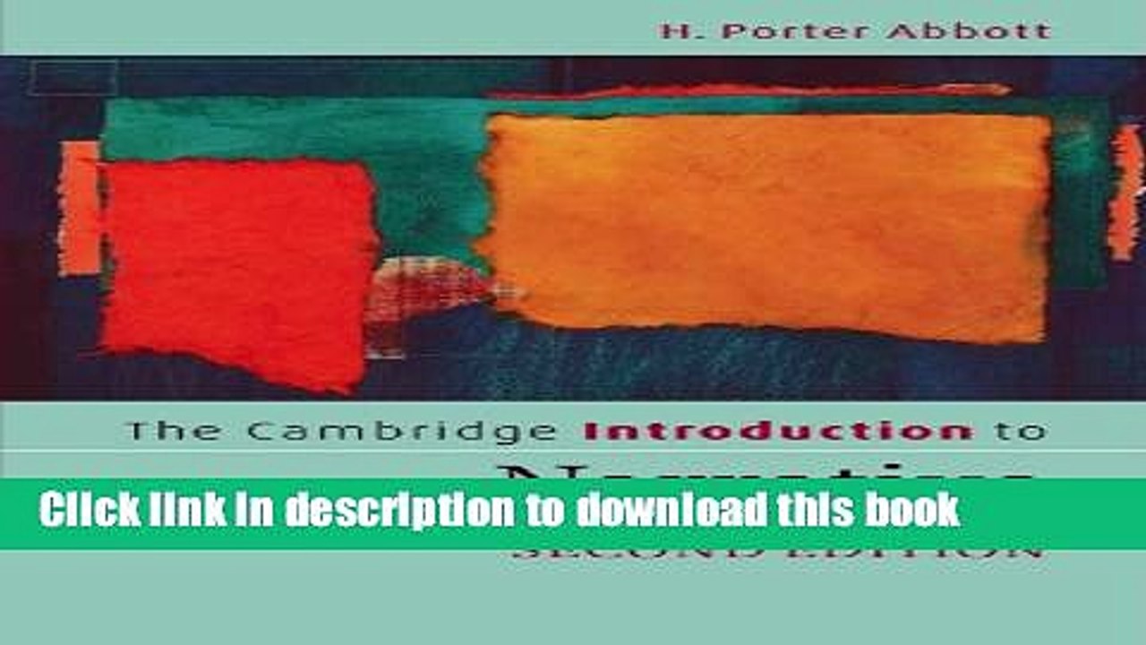 Download The Cambridge Introduction to Narrative PDF Online