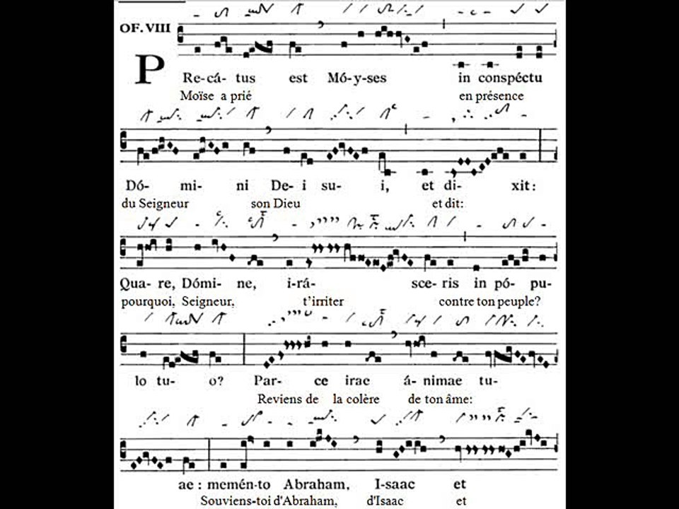 Offertorium Precatus est, Dominica XVIII TpA (18è TO)
