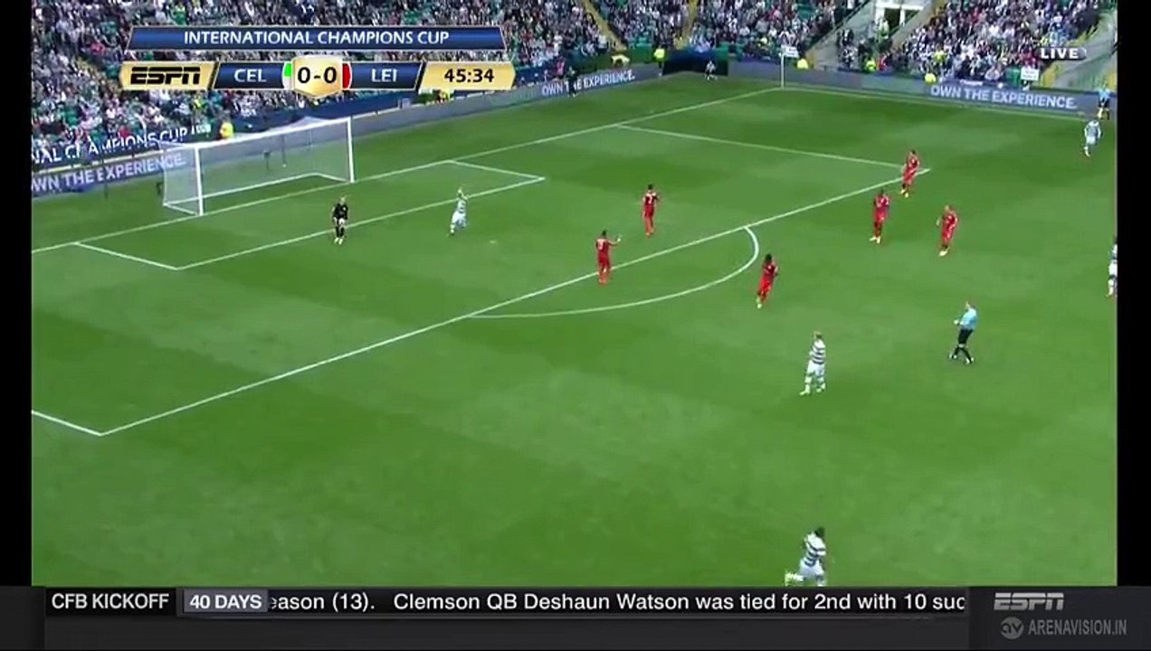 0-1 Riyiad Mahrez Goal - Celtic 0-1 Leicester City International Champions Cup 23-07-2016`