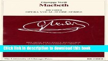 Read Macbeth: Melodramma in Four Acts by Francesco Maria Piave and Andrea Maffei. The Piano-Vocal