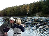 River Tay 24 lbs salmon Jock Monteith Scottish salmon guide