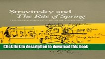Read Stravinsky and The Rite of Spring Ebook Free