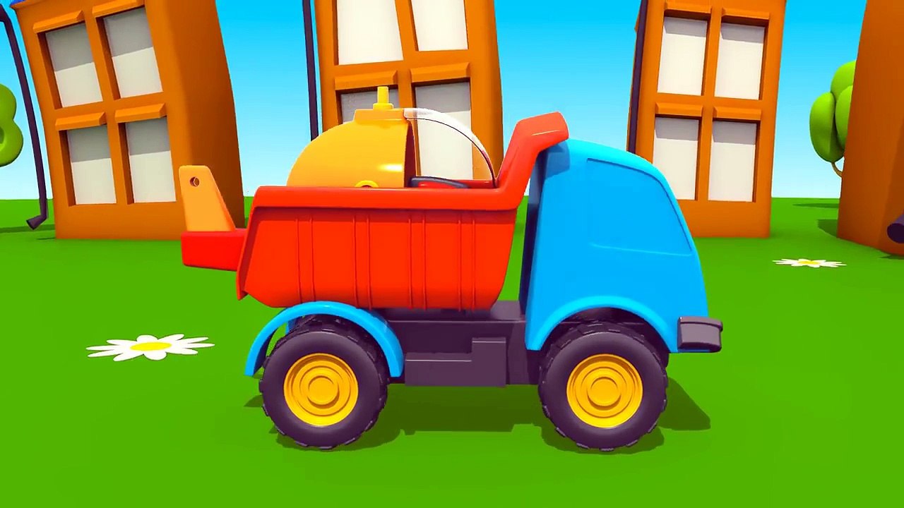 Leo der neugierige Lastwagen - WOW ein Hubschrauber! Animation für Kinder