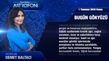 1 Temmuz 2016 Cuma Bugün Gökyüzü