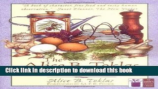 Download The Alice B. Toklas Cookbook PDF Free