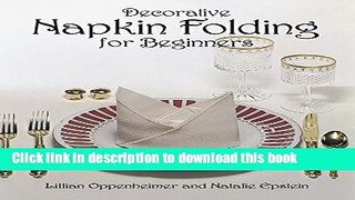 Read Decorative Napkin Folding for Beginners Ebook Online