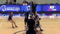 2015-11-28 TWU Women's Volleyball Highlights vs Mount Royal