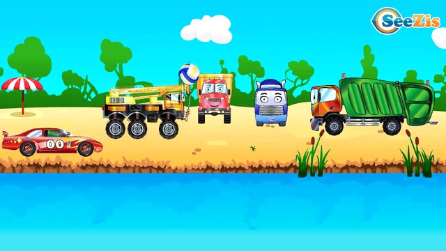 Мультики про машинки. Гоночные Машинки, Грузовик и Монстр Трак - Гонки в горах Мультфильмы для детей