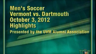 Men's Soccer: Vermont vs. Dartmouth (10/3/12)