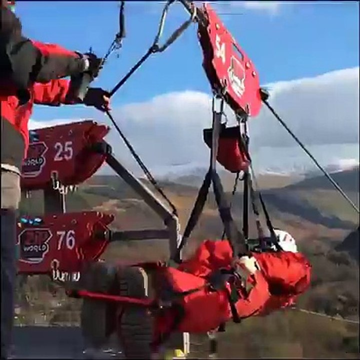 People Flying Over the Mountains