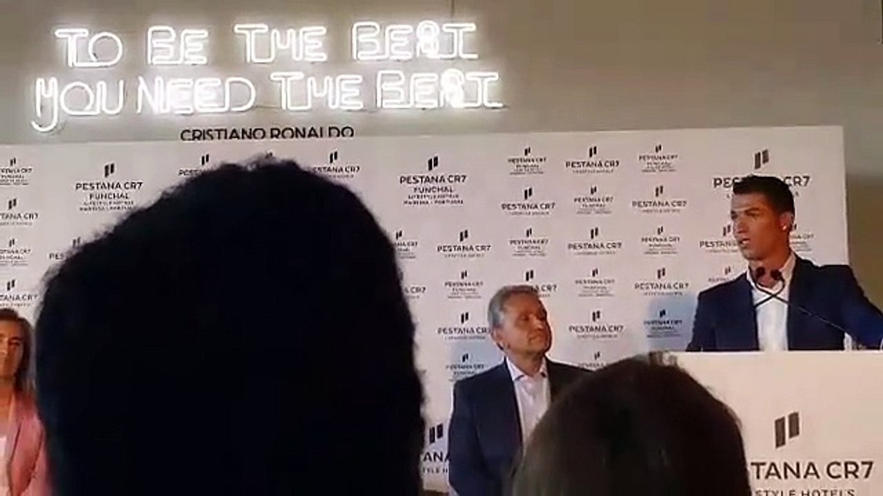 O discurso de Ronaldo na abertura do seu hotel