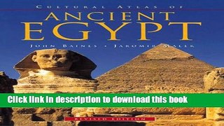 Read Cultural Atlas of Ancient Egypt, Revised Edition (Cultural Atlas Series)  Ebook Free