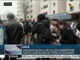 Miles de chilenos rechazan el sistema de pensiones
