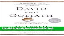 Read David and Goliath: Underdogs, Misfits, and the Art of Battling Giants  Ebook Free