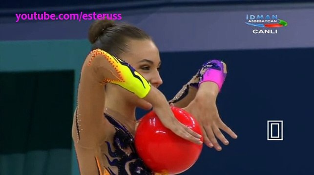 Belarus 3 balls + 2 ribbons AA - European Championships Baku 2014