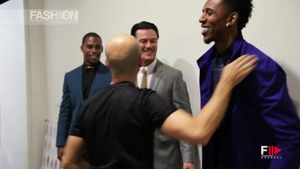 "CALVIN KLEIN" Backstage and VIP & Designer Interviews Menswear Spring Summer 2015