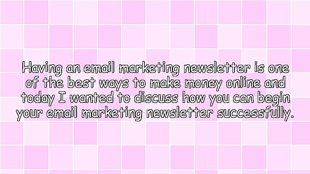 Starting Your Email Marketing Newsletter