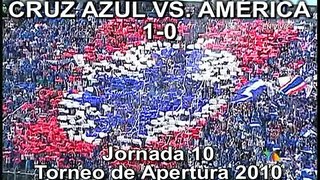 Jornada 10 Cruz Azul vs. América  (1-0)