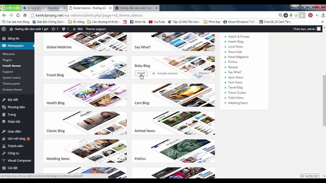 Hướng dẫn cài Wordpress bằng DirectAdmin