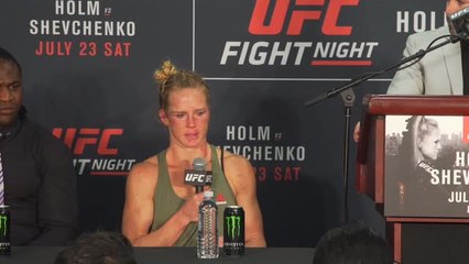 Tearful Holly Holm concedes her performance 'wasn't very good'