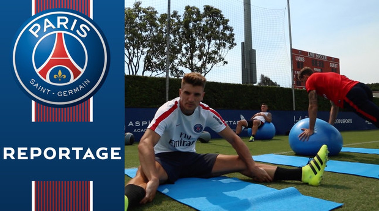 Training session with the Parisians