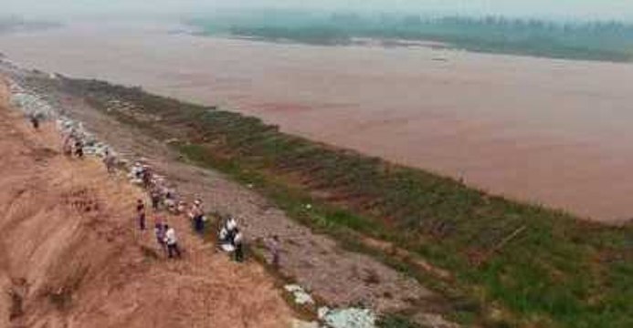 Drone Footage Shows Flood Rescue Efforts in Northeast China