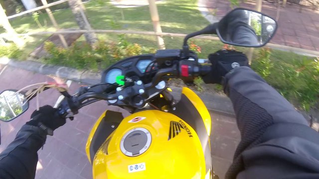 Honda CB 650F test drive Indonesia Bali