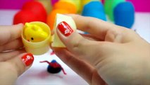 24 tom and jerry play doh BARBIE Spiderman surprise eggs toys Peppa Pig Frozen egg #playdoh videos