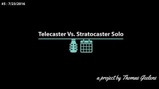 TRANSCRIBE DAILY #5 - Telecaster Vs. Stratocaster Solo - John Mayer & Keith Urban