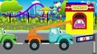 Cartoons for children. Service Vehicles - The Tow Truck with Emergency Vehicles The Police Car