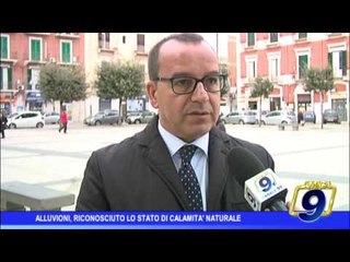 Alluvioni, riconosciuto lo stato di calamità