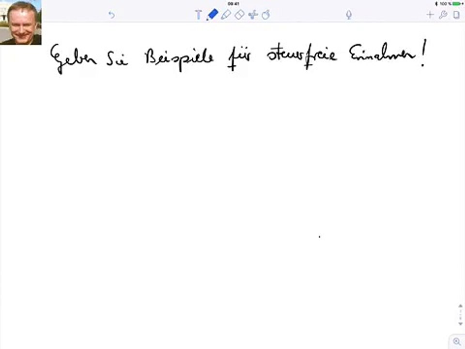 Steuerfreie Einnahmen, Beispiele