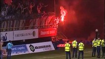 Fan Riots During FK Zeleznicar vs FK Sarajevo!