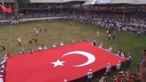 Edirne - Kırkpınar'da Dev Türk Bayrağı