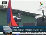 Armenia: grupo armado libera a 4 rehenes tras secuestrarlos una semana