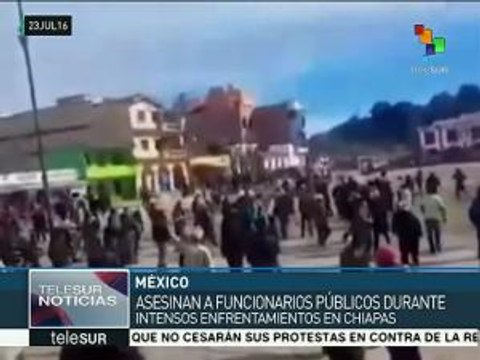 México: Asesinan a presidente municipal y síndico de San Juan Chamula