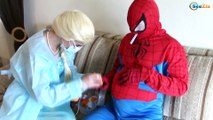 Doctor Frozen Elsa w/ Spiderman. Funny Superheroes Movie in real life! Spiderman Baby & Batman Baby