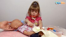 ✔ Беби Борн. Девочка Ника лечит свою куклу / Видео для детей / Baby Born Doll ✔